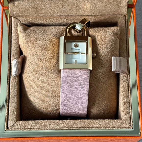 Tory Burch Gold and Pink Women's Watch - Picture 1 of 10